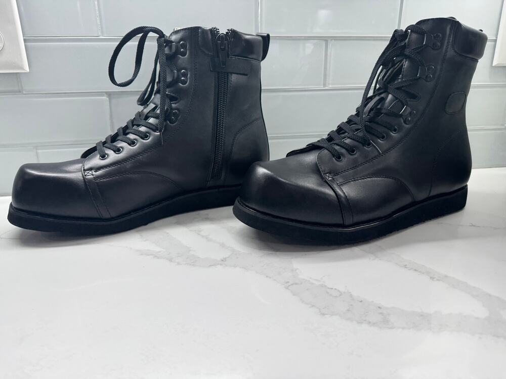 Mt. Emey Genuine Leather Black Boots Men's Size 15 Extra Wide - NIB